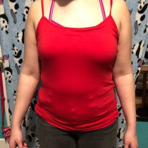 Red tank top